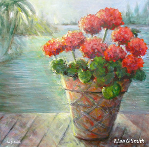 Geraniums on Deck