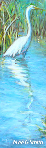 Great White Egret and Reflection