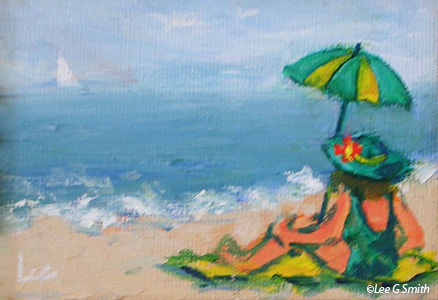 Green and Yellow Umbrella