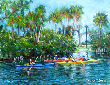 Kayaks on Indian River