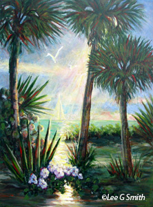 Palms and Morning Light