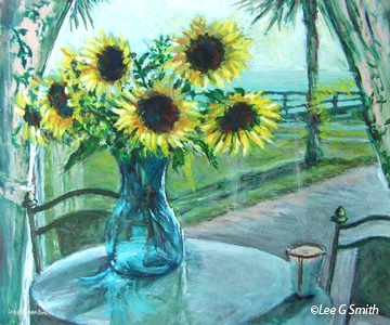 Sunflowers at the Boardwalk
