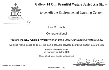 ELC Best of Show Award to Lee G Smith - Gallery 14