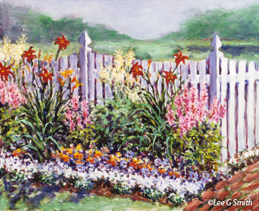  Harwich Port Fence with Flowers