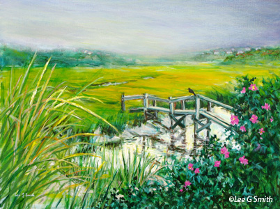 Red River Marsh and Bridge