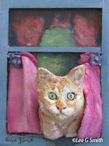 Tabby Cat in Window